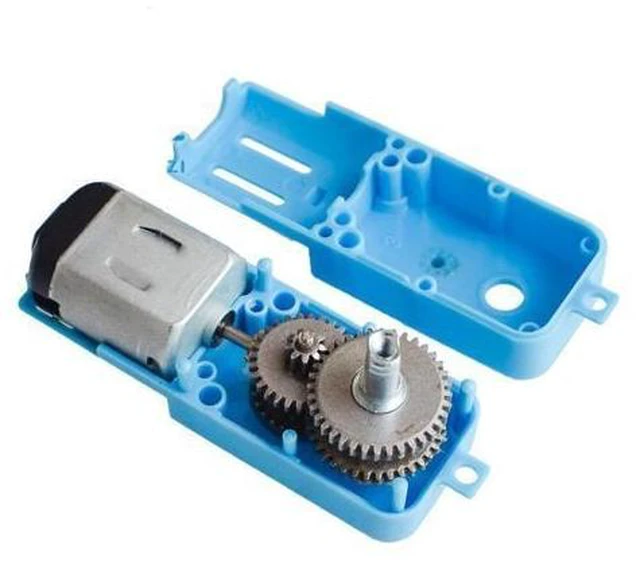 Alt view image 5 of 6 - Metal gear robot, intelligent vehicle deceleration motor TT motor single-axis finished product, 1:90, blue