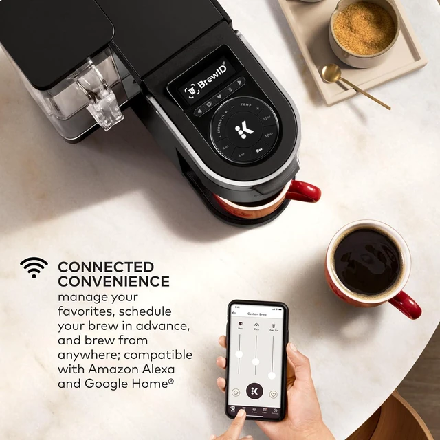 Alt view image 13 of 14 - Keurig K-Supreme Plus SMART Coffee Maker, Single Serve K-Cup Pod Coffee Brewer, BREWID and MultiStream Technology, 78 Oz, Black