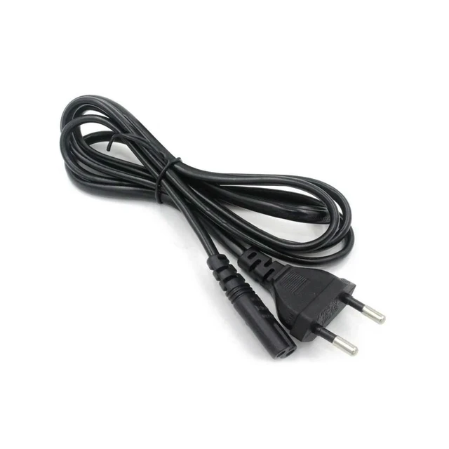Alt view image 11 of 13 - 2Pin Prong EU to C7 Extension Cable Power Supply Cord IEC AC Power Cable Charging Cable for Laptop LED Light Flashlight