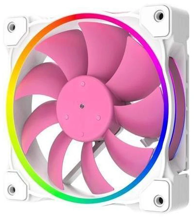 Alt view image 8 of 14 - ID-COOLING ZF-12025-PINK Case Fan 120mm 5V 3 PIN ARGB Cooling Fan MB Sync, 4 PIN PWM Speed Control Fans for Radiator/CPU Cooler/Computer Case