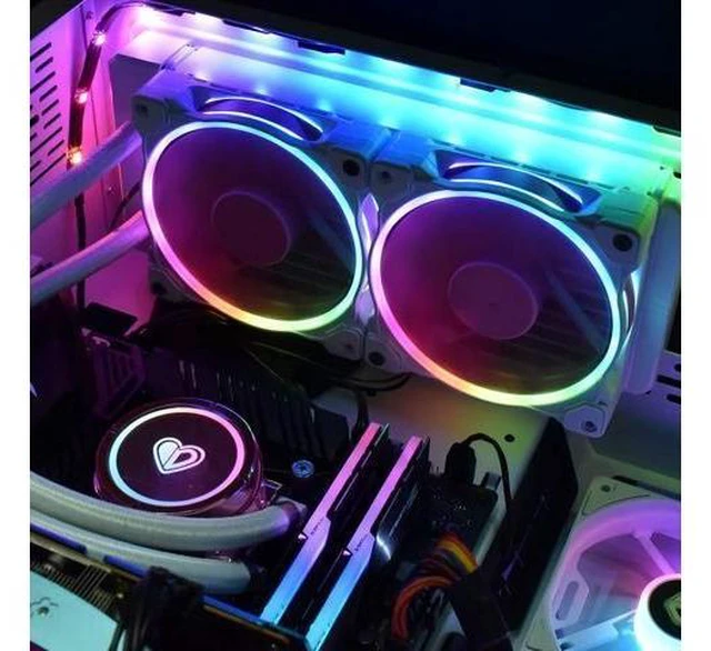 Alt view image 14 of 14 - ID-COOLING ZF-12025-PINK Case Fan 120mm 5V 3 PIN ARGB Cooling Fan MB Sync, 4 PIN PWM Speed Control Fans for Radiator/CPU Cooler/Computer Case