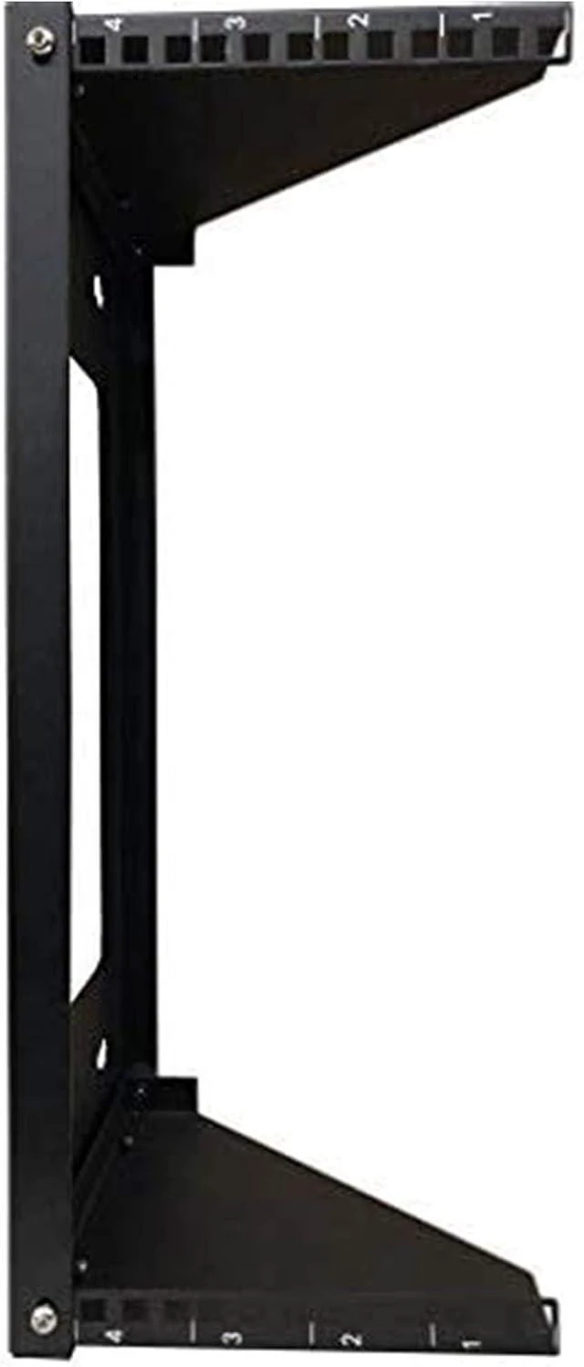 Alt view image 9 of 14 - Wall Mount Rack 4U Vertical & Horizontal Rack 19Inch Wall Mountable Server Rack Heavy Duty Max Load 66-150 LBS Network Open Rack for Patch Panel/Data/AV/IT/Computer & Studio Equipment (4U)