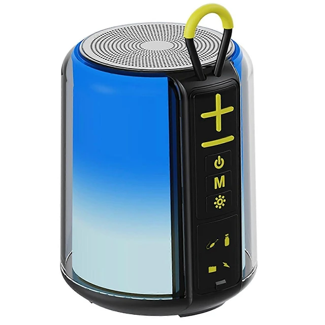 Alt view image 6 of 10 - Ecocleanpath S16 Portable Bluetooth Speaker with RGB Lights, 8W Stereo, 24H Playtime, BT 5.3, AUX/TF/USB Input