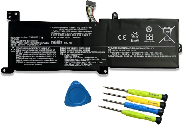Alt view image 7 of 12 - L16C2PB2 L16M2PB1 Laptop Battery Replacement for Lenovo IdeaPad 320-14AST 320-14IAP 320-14ISK 320-15ABR 320-15AST 320-15IAP 330-14IGM 520-15IKB V320-17IKB B320-14IKB L16C2PB1 L16L2PB1 L16L2PB2 30Wh
