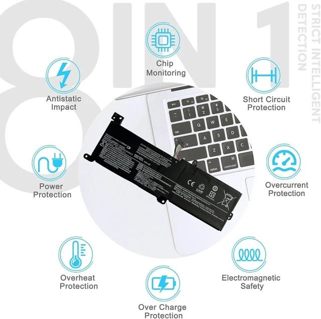 Alt view image 11 of 12 - L16C2PB2 L16M2PB1 Laptop Battery Replacement for Lenovo IdeaPad 320-14AST 320-14IAP 320-14ISK 320-15ABR 320-15AST 320-15IAP 330-14IGM 520-15IKB V320-17IKB B320-14IKB L16C2PB1 L16L2PB1 L16L2PB2 30Wh