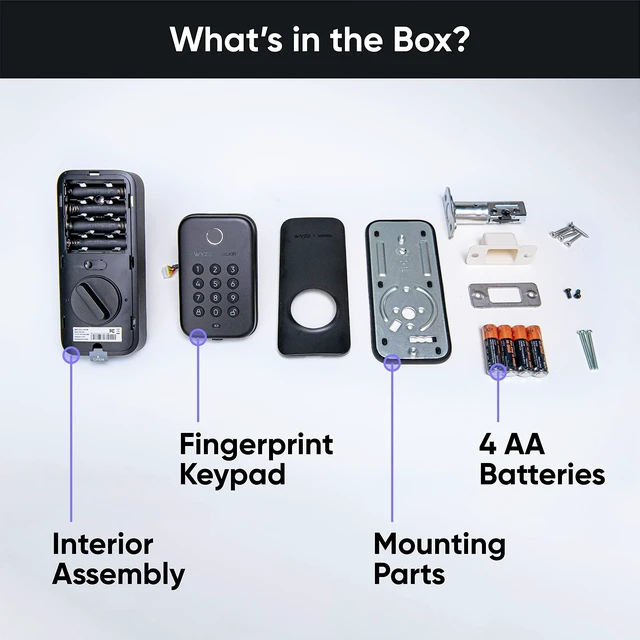 Alt view image 12 of 12 - Auto-Lock Bolt, Fingerprint Keyless Entry Door Smart Bluetooth Deadbolt Replacement, Backlit Keypad, IPX5 Weatherproof, in-App History and Scheduled Access, BHMA, UL 20-Min Fire Rated