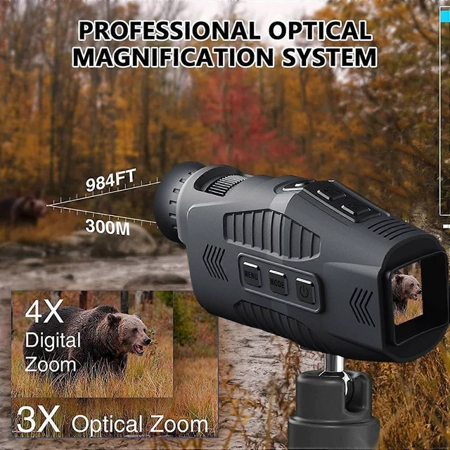 Alt view image 10 of 10 - Ecocleanpath 1080P Night Vision Monocular with 5X Zoom & 300m Range, Infrared Goggles for Hunting, Camping