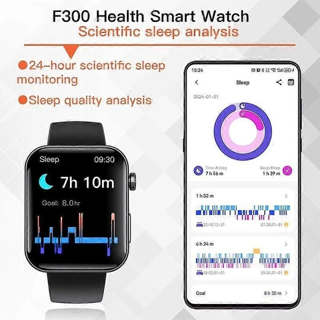 Alt view image 9 of 9 - Ecocleanpath Health Smart Watch with 7-Day Battery, Heart Rate & Sleep Monitor, IP67 Waterproof
