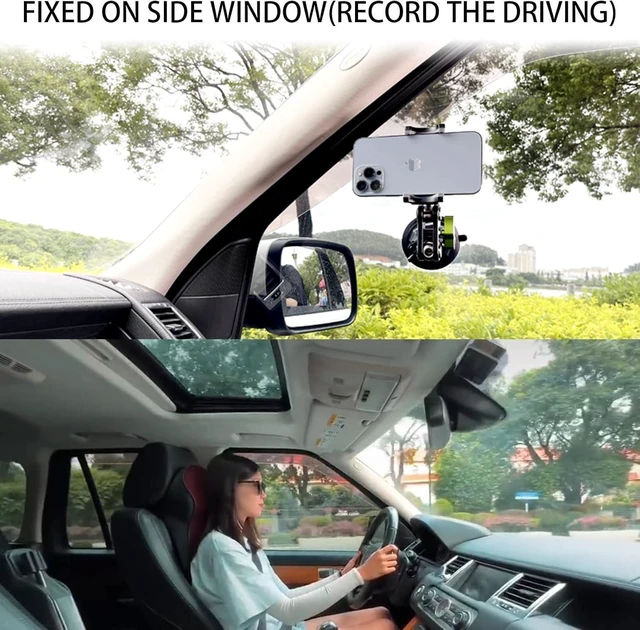 Alt view image 13 of 14 - leepiya Car Phone Mount Video Recording Universal Magic Arm Suction Car Phone Holder Mount Windshield Window Glass Dashboard Vlog Shooting Car Phone Mount for All Smartphones & Cars