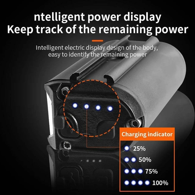 Alt view image 8 of 11 - QURO New Bicycle LED Light High Bright Night Bike Light USB Charging Outdoor Sports Mountain Bike Accessories