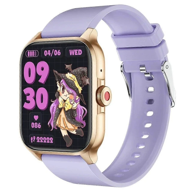 Alt view image 11 of 12 - Ecocleanpath 1.85" Touch Smart Watch with Heart Rate & Sleep Monitor, 100+ Sports Modes, IP67 Waterproof, Purple