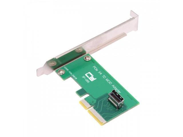 Alt view image 8 of 14 - PCI-Express 5.0 4.0 4X to MCIO Mini Cool Edge IO Female Host Adapter for PCIe Nvme U.2 SSD
