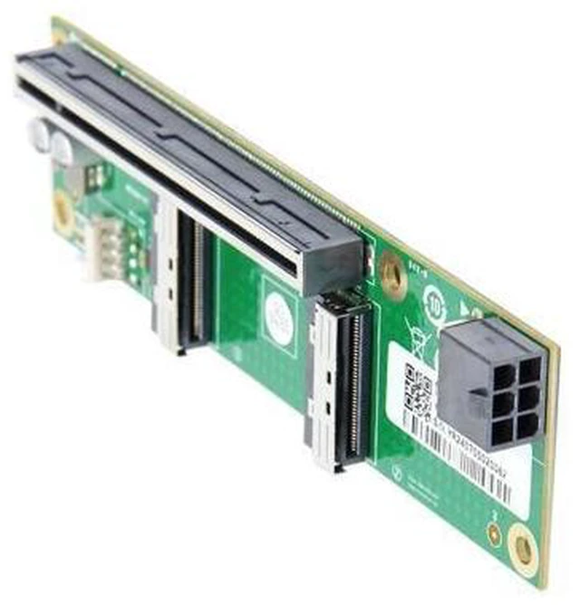 Alt view image 8 of 14 - Dual MCIO 8i Mini Cool Edge IO SFF-TA-1016 to PCIE5.0 PCI-Express 16x VROC Adapter for Mainboard SSD Graphics Card