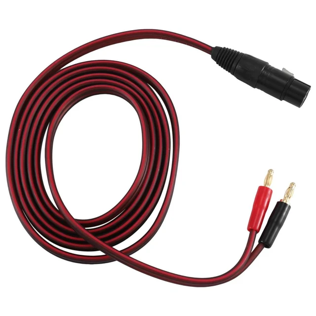 Alt view image 5 of 8 - XLR to Banana Speaker Cable,XLR 3 Pin Female to Dual Banana Plugs Audio Cable, Gold-Plated 4mm Plug to XLR3 Pro HiFi