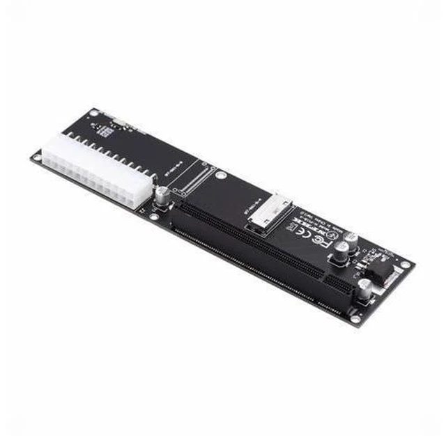 Alt view image 9 of 14 - 8x Oculink SFF-8612 8611 to PCIE PCI-Express 16x Adapter with ATX 24pin Power Port for Mainboard Graphics Card SF-066