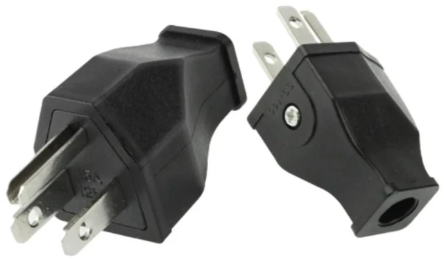 Alt view image 4 of 6 - US Standard -Power Adapter Converter Male Plug All Copper Industrial Power Plug Adapter Connector 15A 125V Male Detachable Plug