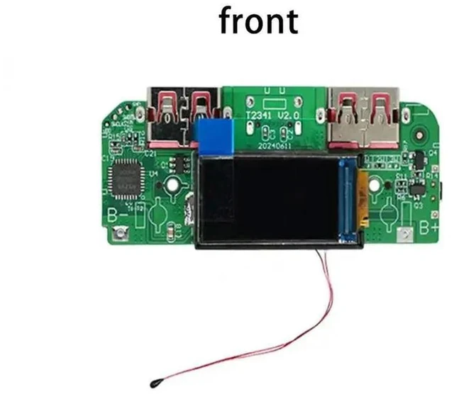 Alt view image 6 of 6 - 1Pcs DIY Power Motherboard With Display Type-c USB 22.5W Bidirectional Fast Charger Buck Converter Mobile Power Module