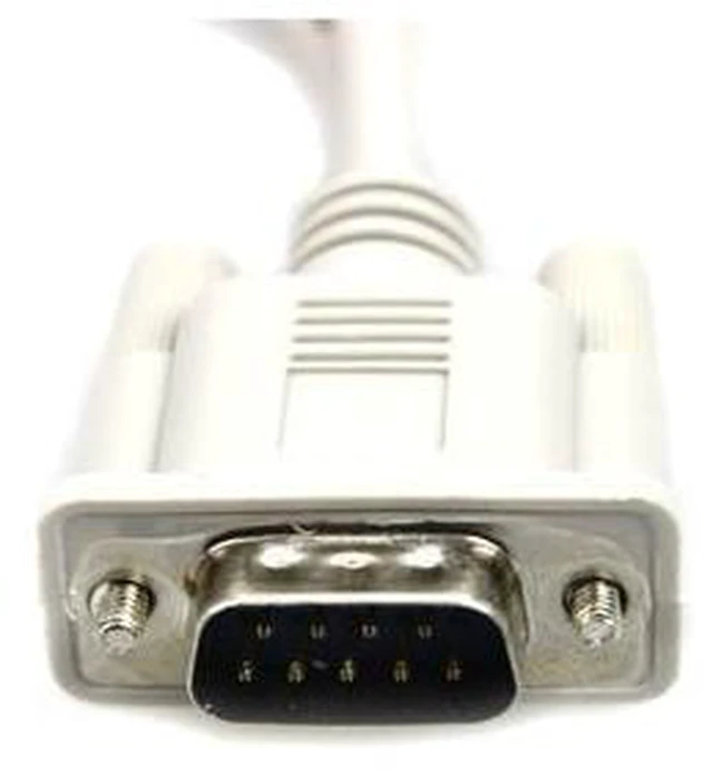 Alt view image 8 of 8 - DB9 Male to 2 Female Serial Rs232 Splitter Cable Rs232 Male to 2 Female 2 in One Cable for Cash Register Displays - White