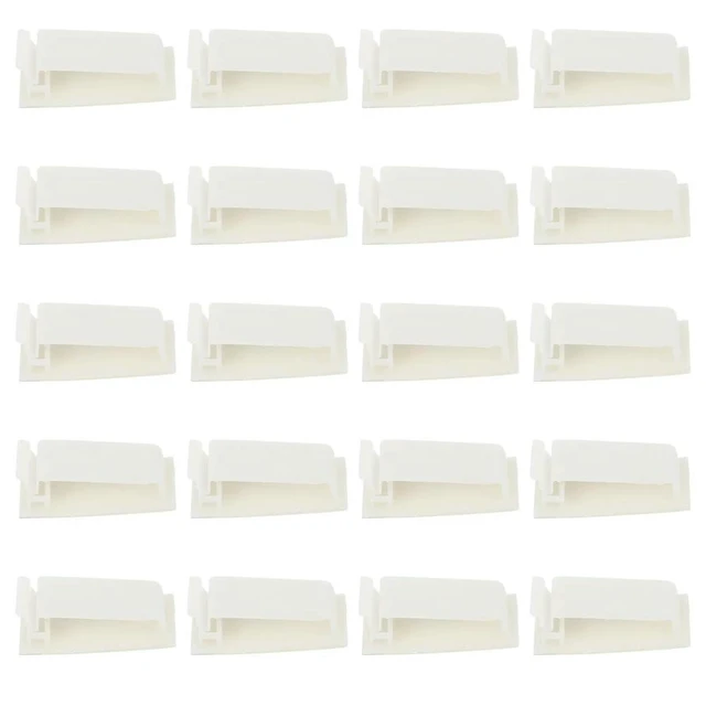 Alt view image 10 of 12 - 20Pcs Cable Organizer Clips Self-Adhesive Cord Keeper for Headphones USB Charging Cables Desktop Cable Management Wire Holder