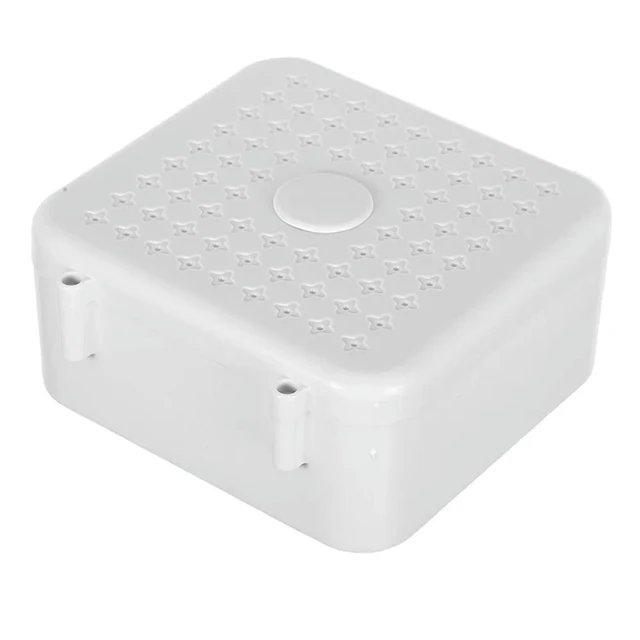 Alt view image 9 of 12 - White Wire Management Box Universal Cable Organizer for Cctv Cameras Power Cords Electronic Devices Plastic Cord