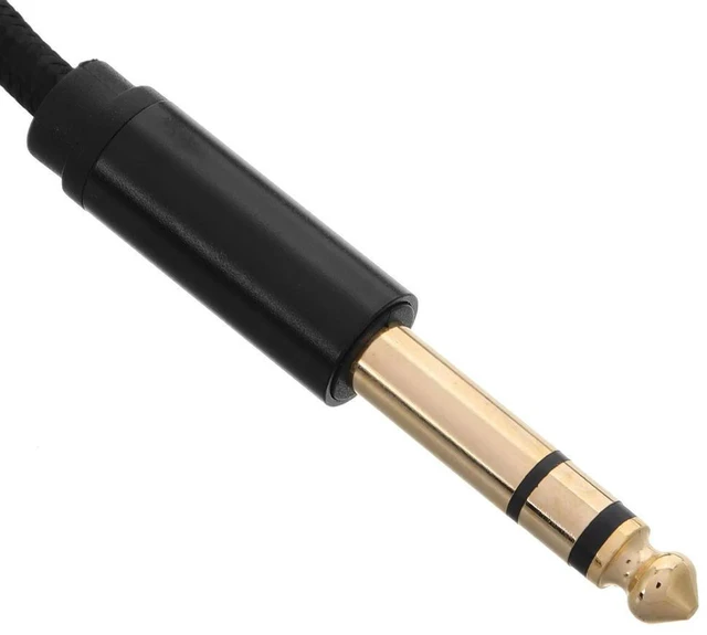 Alt view image 12 of 12 - 3.5mm to 6.5mm Male to Male Audio Cable for Electric Guitar Digital Piano Amplifier Speaker Mixer Headphone Aux Stereo