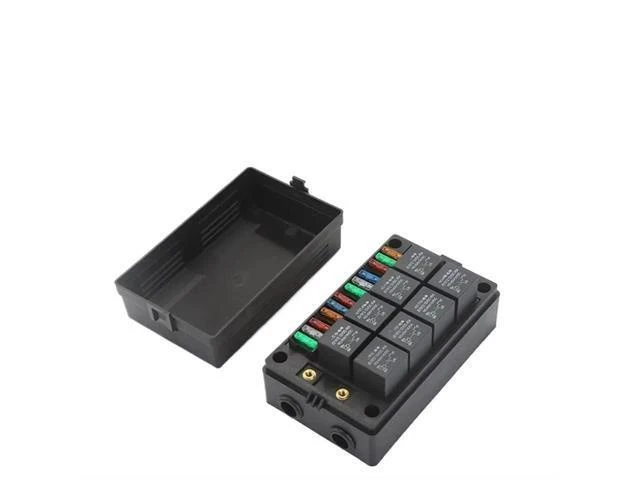 Alt view image 2 of 2 - Car Relay Socket Box 12/15 Way Blade Fuse Holder for Automotive Central Electrical Box Multi-Channel Universal Engine (Color : 12 Way Realy Set)