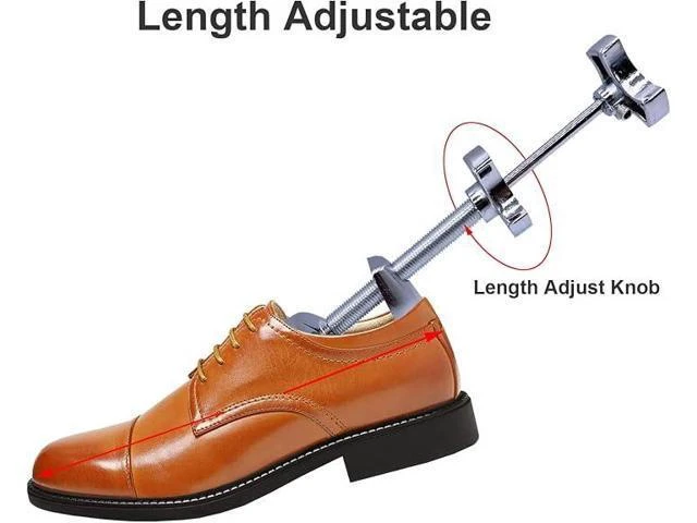 Alt view image 5 of 6 - Professional Aluminum Alloy Shoe Stretcher, Shoe Widener Expander for Leather and Suede Shoes, Adjustable Shoe Trees to Relieve Bunions and Corns for Flats Sandals Boots (Double Plate Men Flat Heel)