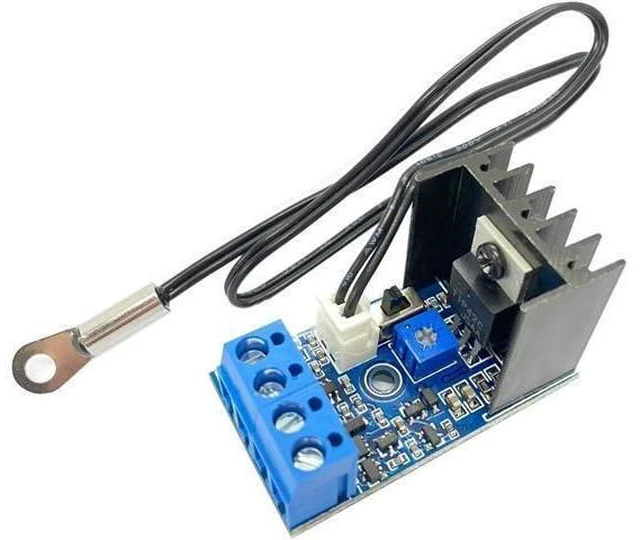 Alt view image 8 of 14 - DC 12V 1A Automatic PC CPU Fan Temperature Control Speed Controller Case Fan Speed Governor with Sensor for 2 3 4 Wire Fan