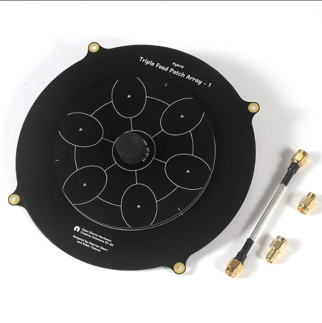 Alt view image 8 of 14 - Array antenna - High-gain long-range FPV5.8G video transmission antenna - 150-200mm remote measurement and mapping tower antenna black