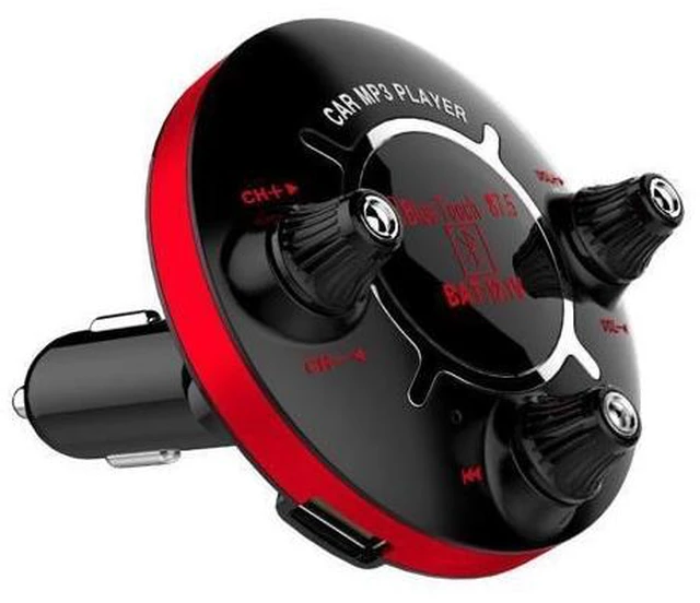 Alt view image 7 of 10 - New BT13 Car FM Bluetooth MP3 Player - Car Navigation Transmitter - Hands-free Phone Reception with Dual USB Ports Fresh Green