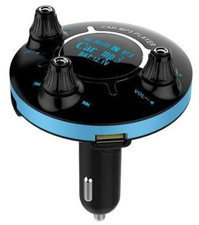 Alt view image 10 of 10 - New BT13 Car FM Bluetooth MP3 Player - Car Navigation Transmitter - Hands-free Phone Reception with Dual USB Ports Fresh Green