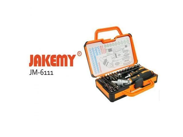 Alt view image 9 of 14 - Jakemy JM-6111 69 in 1 Multipurpose Precision Screwdriver Hardware Repair Open Tools Demolition Kit for Electronic Devices Eyeglass