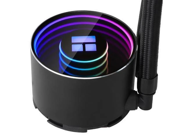 Alt view image 9 of 14 - Frozen Notte 120 ARGB Black Liquid CPU Cooler, 120mm PWM Fan with ARGB-Up to 2000RPM Speed, for AMD/AM4/AM5, Intel LGA1150/1151/1200/1700/1851,Black