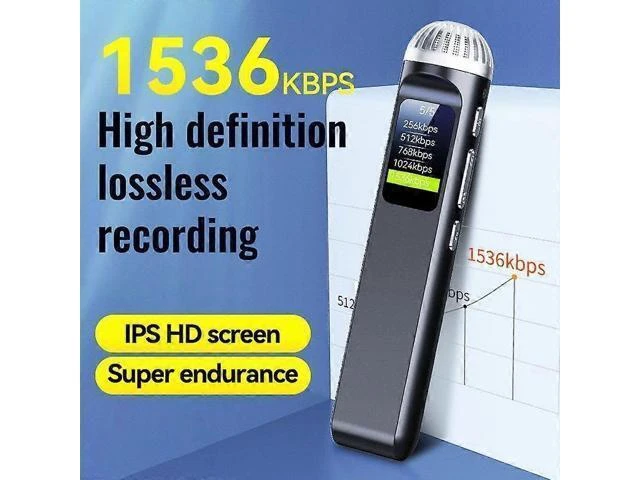Alt view image 8 of 10 - Ecocleanpath Q99 32GB Black Voice Recorder - Intelligent Noise Reduction, Voice Activated Recording for Meetings & Interviews