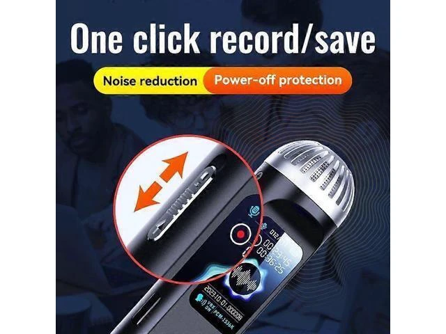 Alt view image 9 of 10 - Ecocleanpath Q99 32GB Black Voice Recorder - Intelligent Noise Reduction, Voice Activated Recording for Meetings & Interviews