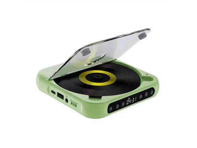 Alt view image 7 of 12 - Bluetooth CD Player Portable Music Player CD Mini Player A-B Repeat Timer Remote Control Playback Function for Home Use green