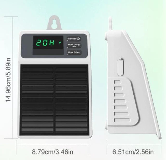 Alt view image 10 of 10 - Solar-powered drip irrigation system, automatic outdoor gardening watering device, potting plant watering kit, water droplet timing irrigation system