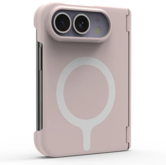 Alt view image 11 of 12 - Suitable for the new folding magnetic adhesive PC skin-feel dopamine magsafe case for Apple iPhone Duo phone cover. Grey