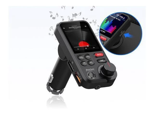 Alt view image 9 of 14 - BT93 Car MP3 Bluetooth Hands-Free QC3.0 Fast Charging Car Charger with Card Slot High-Fidelity Hi-Fi Lossless Music Player