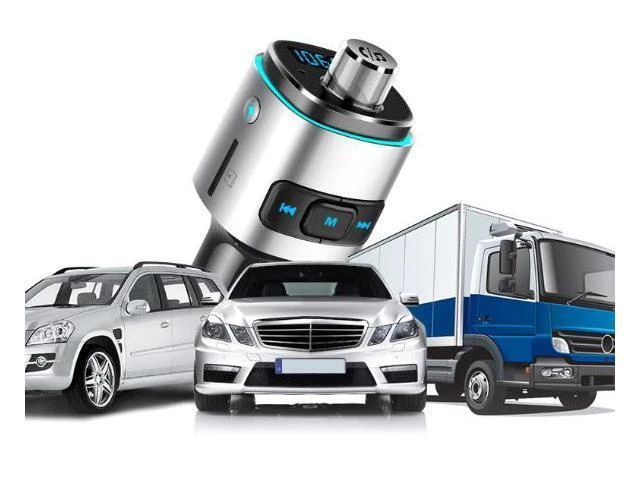 Alt view image 8 of 10 - wusu Car-mounted MP3 player, car-mounted Bluetooth receiver, FM transmitter, 7-color ambient light, QC3.0 charging, BC42