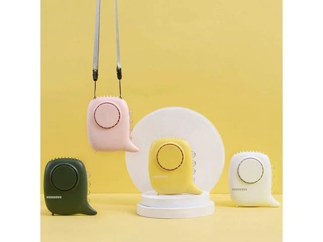 Alt view image 14 of 14 - Portable Hanging Neck Fan Handheld USB Nihgt Light 3 Speed Adjustable Air Cooler usb fan desk fan usb desk fan mini fan usb desktop fan fans fans cooling usb fans cooling usb fans desk mini fans fan