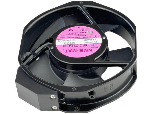 Alt view image 12 of 14 - Vszerda for 5915PC-22T-B30 220V Cooling Fan, 40W/38W 50/60Hz 172X150X38mm Inverter Cooling Fan Enclosure Power Fan 5915PC-22T-B30