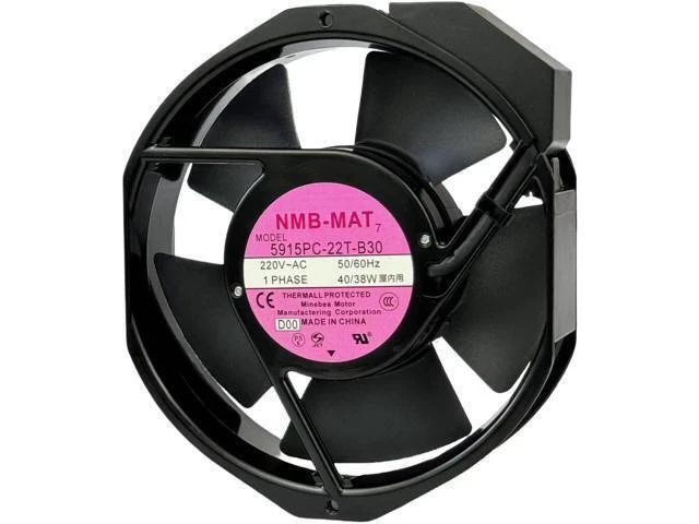 Alt view image 8 of 14 - Vszerda for 5915PC-22T-B30 220V Cooling Fan, 40W/38W 50/60Hz 172X150X38mm Inverter Cooling Fan Enclosure Power Fan 5915PC-22T-B30