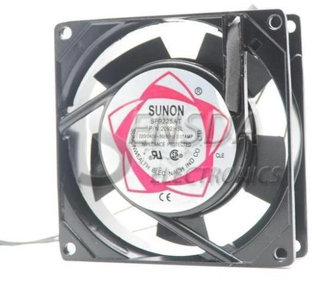 Alt view image 5 of 6 - For Sunon 92*92*25 mm 9cm 90mm SF9225AT 2092HSL AC 220V server inverter cooling fan