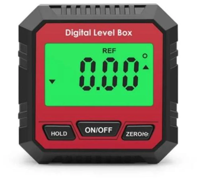 Alt view image 8 of 14 - Magnetic-powered digital angle gauge, portable mini electronic slope gauge, multi-functional high-precision angle measuring instrument red Battery No. 7