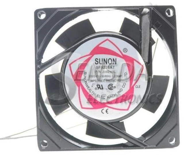 Alt view image 6 of 6 - For Sunon 92*92*25 mm 9cm 90mm SF9225AT 2092HSL AC 220V server inverter cooling fan