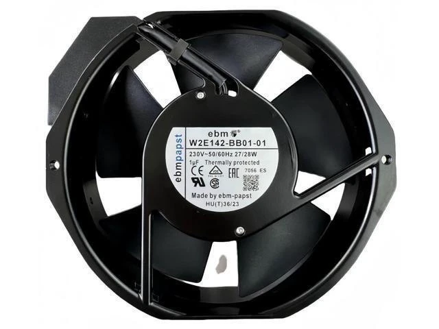 Alt view image 8 of 14 - Vszerda for ebm-papst W2E142-BB01-01 7056ES Cooling Fan,230V 50/60Hz 27/28W 172×150×38mm Metal high Temperature Resistant Fan,172cm Axial Flow Cooling Fan