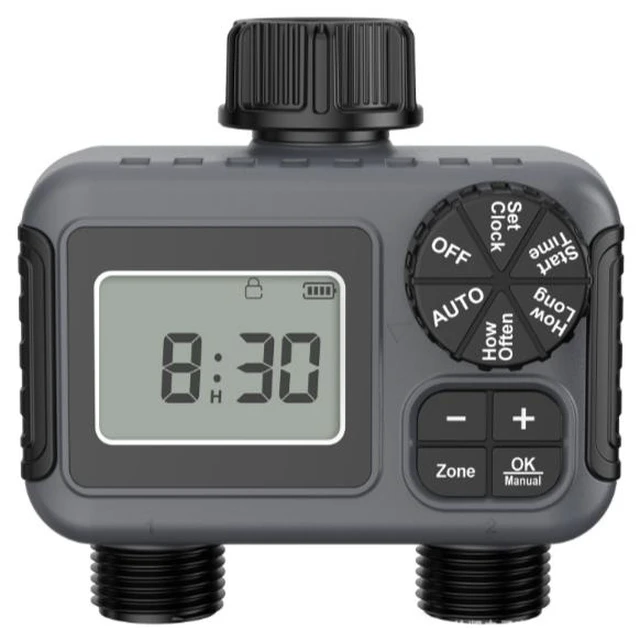 Alt view image 7 of 12 - Irrigation Flower Watering Device - Dual-Way Wi-Fi Smart Timer Adjustable Split-Control for Courtyard and Garden - IP55 Watering for Plants