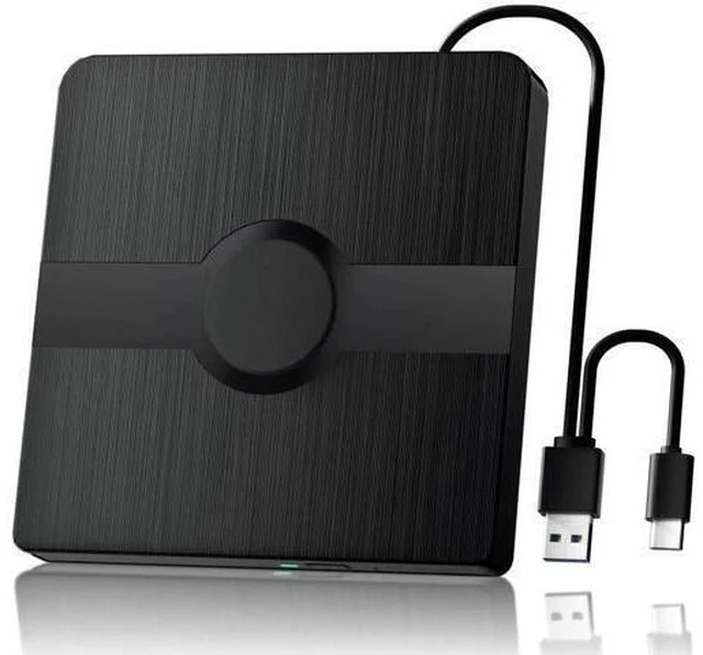 Alt view image 8 of 14 - External Blu Ray Drive, BD Player with Read/Write Capability Portable Blu-ray Player with USB 3.0 and Type-C CD/DVD Burner 3D Blu-ray Drive Compatible with Win10 and Mac OS,Drive Blu Ray Player for PC