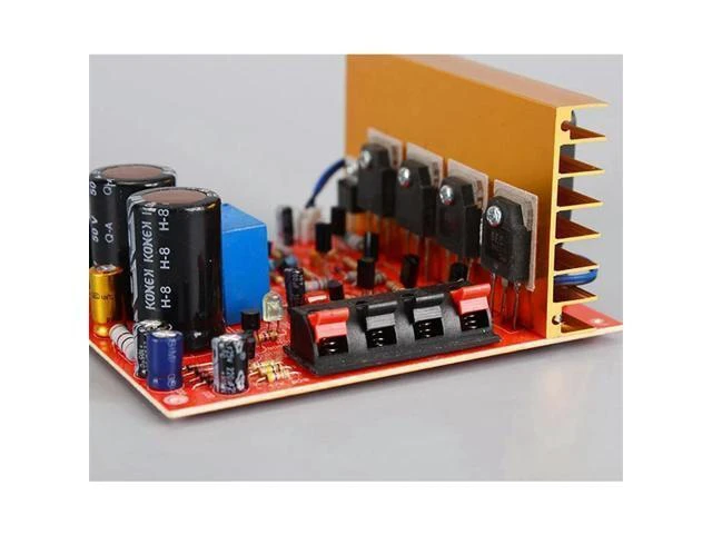 Alt view image 8 of 12 - 3X Power Amplifier Audio Board 180W+180W 2.0 Channel FET Speaker Amplifier Sound Preamplifier Dual AC18V-26V With Fan